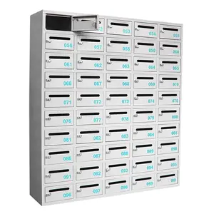 Residential Villa Outdoor Rust-proof 50-door Mailbox Office Building Steel Parcel Delivery Drop Post Mail Letter Box