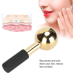 Globes de glace faciaux rotatifs à 360 degrés avec logo personnalisé, boule de massage froide en acier inoxydable, bâtonnets de cryothérapie rafraîchissants, rouleau - Product Image 3