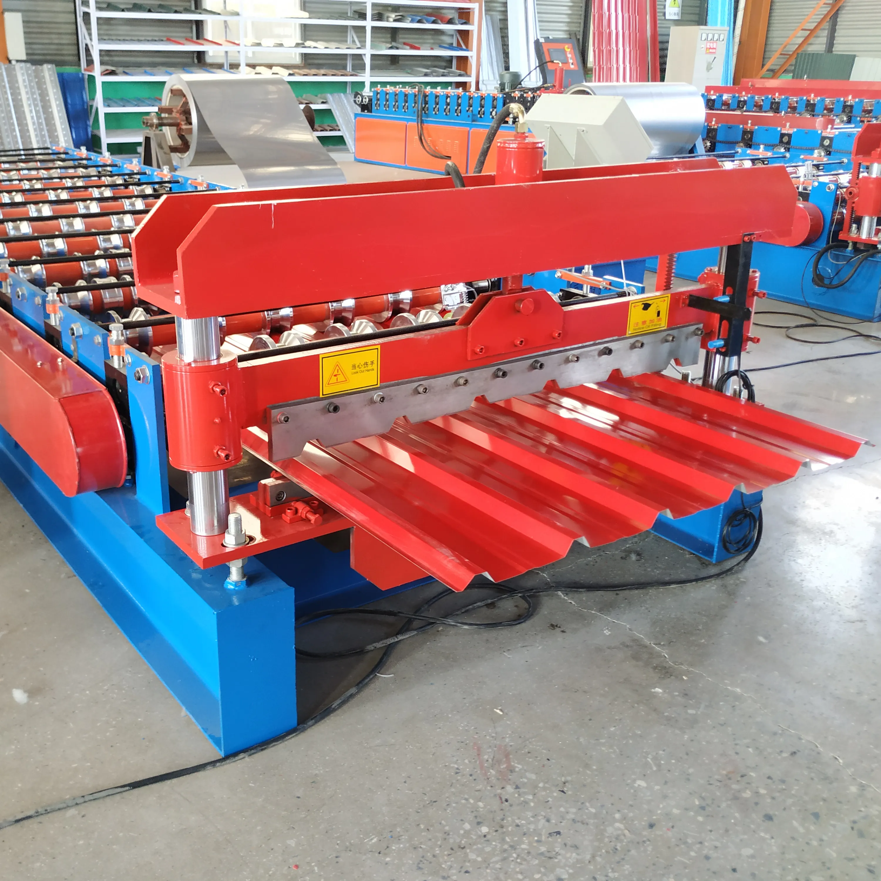 Automatic Corrugated Wave Panel Metal Wall Plate Roof Roofing Sheet Making Tiles Roll Forming Machine Machinery