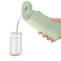 Chauffe-Biberon Intelligent et Portable Électrique Sans Fil pour Voyages en Extérieur, Réchauffement Rapide du Lait et des Repas de Bébé