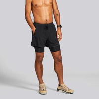 Shorts de course pour hommes, extensibles, à compression, motif camouflage, grande taille, pour athlétisme et maternité