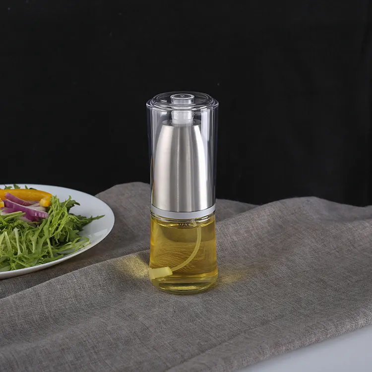 Migliore bottiglia di olio spray per olio da cucina a spruzzo e dispenser con bottiglia di vetro