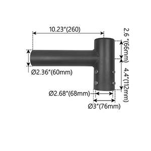 <b>LEDLIGHTING</b> WHOLESALE Single Spoke Mounting Bracket for Round Pole-Bracket-Mounted Accessories - Product Image 3