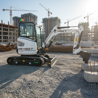 Livraison Gratuite HERESTRONG Mini-Excavatrice 2,5 Tonnes CE EPA Moteur Kubota Nouvelle Mini-Pelle sur Chenilles 2 Tonnes 1 Tonne Mini-Excavatrices Agricoles Compactes