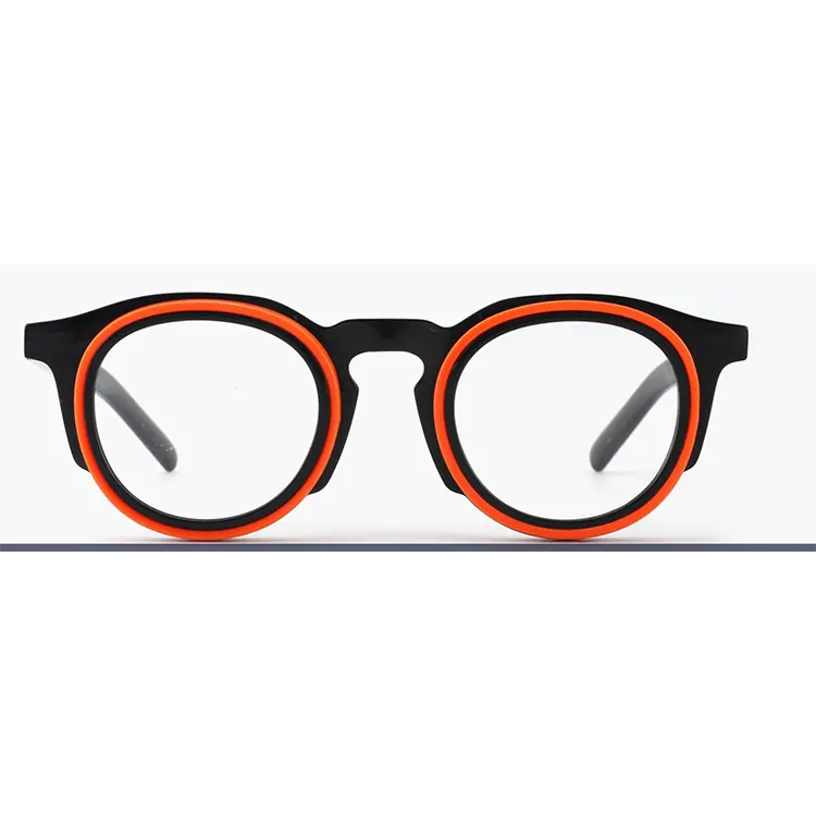 2024new stil gözlük çerçeve erkekler reçete optik miyopi asetat gözlük kadın Retro gözlük