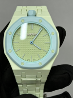 26 Nouvelles Montres Automatiques Mécaniques de Luxe de Haute Qualité en Céramique Carrée Rose et Verte, Style Hip Hop, pour Hommes