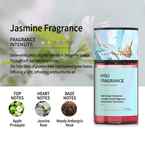 Parfum d'ambiance pour voiture à la gardénia - Éliminateur d'odeurs - Parfum longue durée - Qualité supérieure - Direct usine - Product Image 4