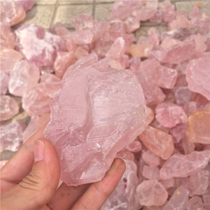 Cuarzo Rosa Natural en Bruto de Madagascar, Cristales de Cuarzo Rosa en Bruto, Precio de Piedras de Cuarzo Rosa en Bruto - Product Image 5