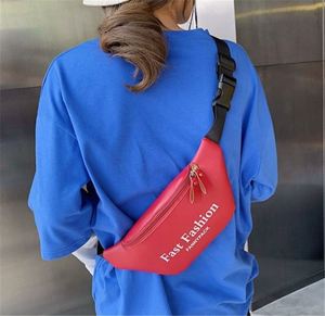 Simple Printing New PU Leather Letters Korean Version Solid Color Mobile Phone Small <b>Change</b> Backpack Diagonal Waist <b>Bag</b> - Product Image 2