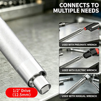 Kunci Pas Ratchet Multifungsi Ekstensi Cepat Alat Pneumatik Manual Ekstensi Soket Kunci Pas Ekstensi Batang Ekstensi Panjang