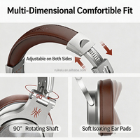 OneOdio A71 Headphone Over-Ear Dual Mode 3.5mm 6.5mm dengan Driver Dinamis untuk Musik/Gaming/PC/Perjalanan - Stereo Hi-Fi Lipat yang Ramah Perjalanan