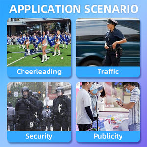 अलार्म मिनी लाउडस्पीकर हैंडल पेशेवर आउटडोर छोटे हैंडहेल्ड प्लास्टिक मेगाफोन - Product Image 5