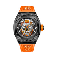 Reloj Mecánico de Acero Inoxidable de 41 mm para Hombre, Diseño de Esqueleto, Cristal de Zafiro, Movimiento Automático Japonés, Caja Tonneau, de Fábrica OEM