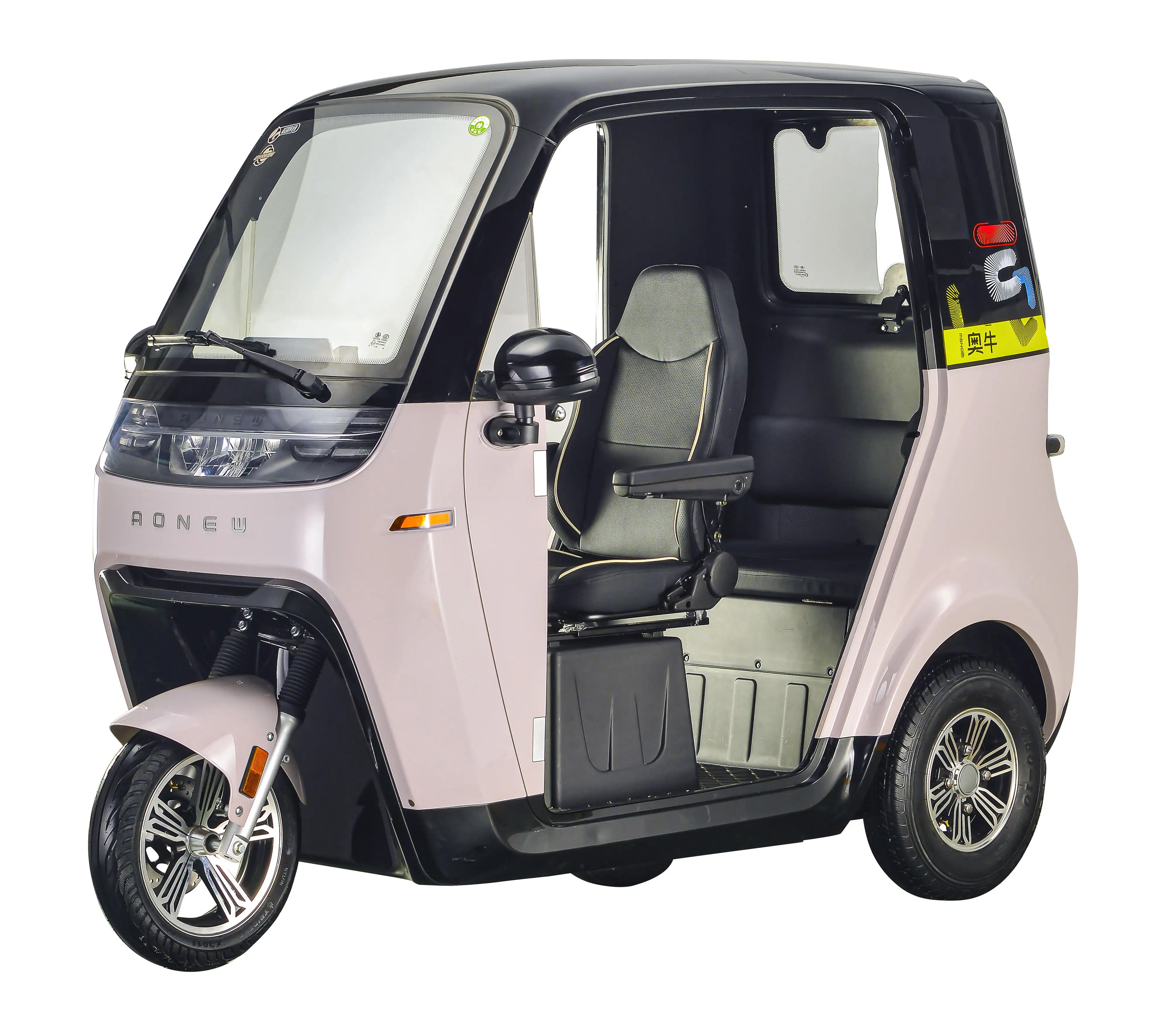 Fully enclosed electric mini tricycle three wheels transport vehicle new energy automobile electric vehicle