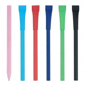 Wholesale Eco Friendly Degradable <b>Rolling</b> 1.0Mm Advertising Custom Logo Printing Kraft <b>Paper</b> Tube Pen - Product Image 2