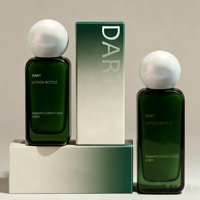 OEM ODM Contenants en verre givré rectangulaires pour lotion de 30 ml, 50 ml, 100 ml avec bouchon à bille perlée, couleur personnalisée et boîte d'emballage acceptées