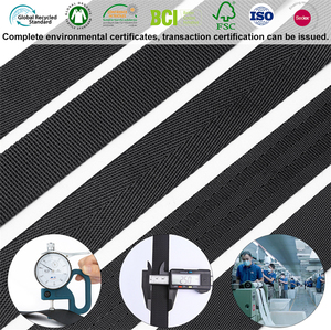 Bền Chất lượng cao Jacquard <span class=keywords><strong>1</strong></span> <span class=keywords><strong>inch</strong></span> xương cá dệt vải <span class=keywords><strong>Nylon</strong></span> Polyester Vải với biểu tượng tùy chỉnh nhà máy có sẵn kho - Product Image 5