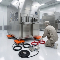 Chariot de manutention collaboratif pneumatique en alliage d'aluminium Yan'an pour hôtels, capacité 50 kg