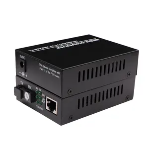 Konverter Media Serat Optik Peralatan Elektronik Ethernet 1 Port Ethernet 20KM