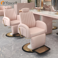 Yoocell 2022 Nouveau design Mobilier de salon de beauté Équipement Chaise de barbier rétro marron Chaises de coiffure Barbiers Turquie
