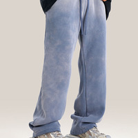 Ensemble deux pièces personnalisé en molleton doublé en coton 100% style streetwear américain, sweat-shirt à capuche et veste cardigan et pantalon décontracté à jambe droite