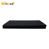 Cadres de ruche en plastique pour apiculture de taille moyenne, professionnels, neufs, noirs, en plastique, avec feuille de fondation en plastique Langstroth, Witbee BS-5M