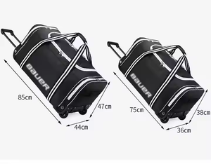यात्रा और भंडारण के लिए पोर्टेबल मल्टी-फंक्शन व्हील हॉकी बैग फैशनेबल टाई रॉड ट्रॉली ट्रॉली - Product Image 2