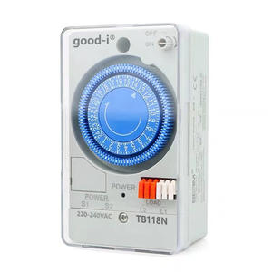 Temporizador Mecánico de 24 Horas TB118N, Controlador de Tiempo para Farolas y Carteleras, Voltajes Máximos 110v/240v/24v, Corrientes Máximas 20a/16a/30a - Product Image 5