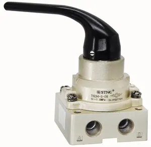 china low price three-position 4 way bottom connection rotary air control solenoid valve