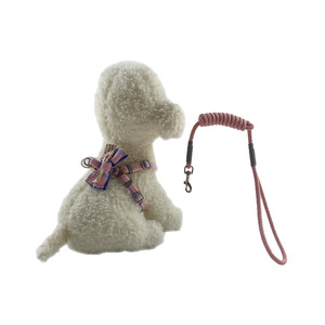 Nuovo Stile Guinzaglio per Animali Domestici in Poliestere-Cotone con Papillon, Pettorina per Gatti, Guinzaglio a Pois per Cani, Forniture per Animali Domestici all'Ingrosso - Product Image 4