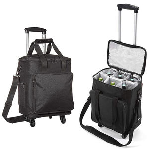 Sac à vin pour 6 bouteilles, porte-vin de voyage, valise à roulettes pour le transport du vin, pour les professionnels du tourisme et les consommateurs - Product Image 3