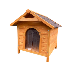 Maison pour animaux de compagnie en bois de pin avec toit noir et griffoirs, mobilier d'intérieur pour animaux de compagnie fabriqué au Vietnam - Product Image 4