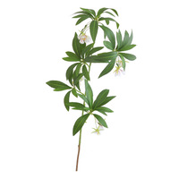 Plante artificielle verte Elaeocarpus Hainanensis à tige unique, verdure collée pour décoration intérieure, bonsaï de sol, aménagement paysager, 90CM, anti-UV