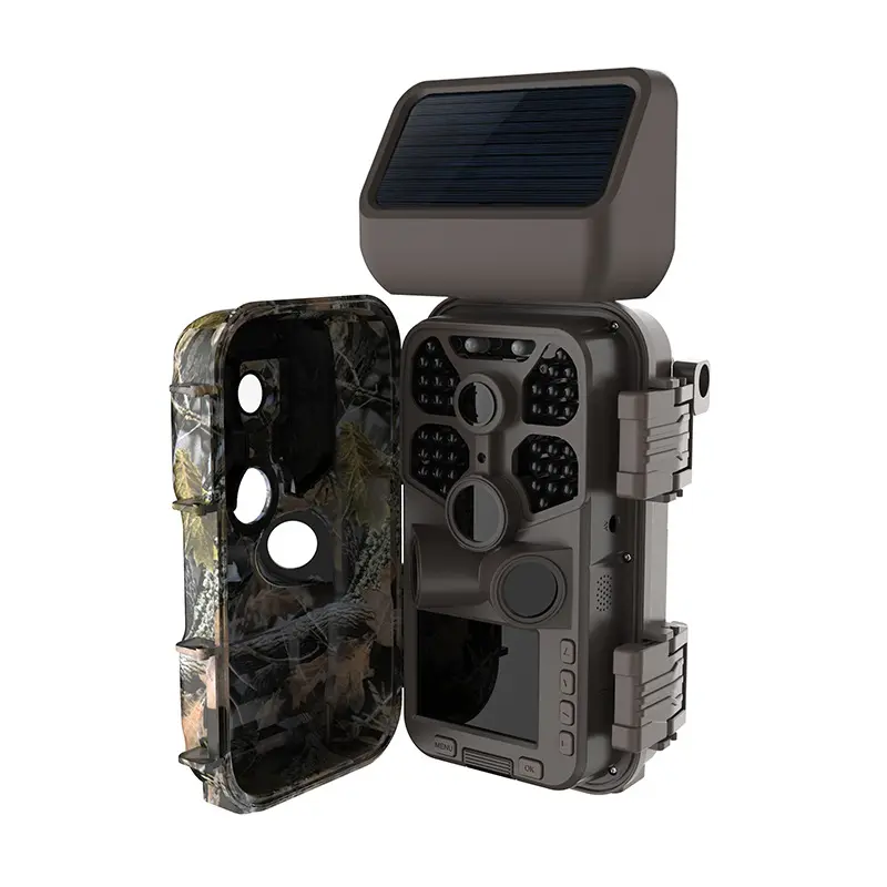 24Mp 4K 1080P Wifi Night Vision Infrared Hunting Thermo Vision Camera Hunting Cameras With Long Standby Solar Panel
