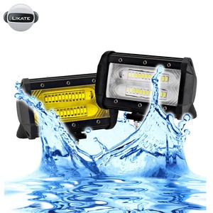 Barra de luz de trabajo Luz de trabajo de 12 V 72 <span class=keywords><strong>W</strong></span> 6000 <span class=keywords><strong>K</strong></span>, con bombilla de faro de motocicleta LED con chip LED de coche de 5 p - Product Image 2