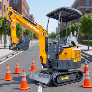 Excavadora de orugas con enganche rápido y múltiples accesorios para plantar árboles en el hogar y excavar postes de cerca, color personalizado, OEM, ODM - Product Image 1