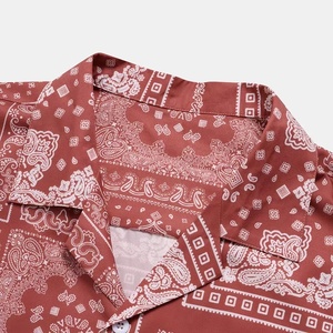 Nuovo Set Estivo 2022 con Pantaloncini Paisley, Completo 2 Pezzi Moda Uomo, Camicia e Pantaloncini <span class=keywords><strong>Bandana</strong></span>, Abbigliamento da Spiaggia e Vacanza - Product Image 4