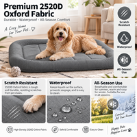 Coussin pour chien imperméable toutes saisons, résistant aux morsures et anti-adhérent aux poils, en tissu Oxford 2520D, pour grands chiens