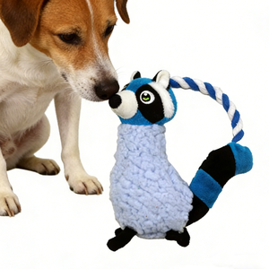 Juguete de Peluche de Mapache para Perros, Resistente, con Sonido, Interactivo, para Perros Pequeños y Medianos - Product Image 1