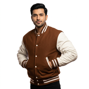 Chaquetas Varsity de Alta Durabilidad para Equipos Deportivos y Clubes con Descuentos por Volumen, Chaqueta de Béisbol Universitaria para Hombre - Product Image 1