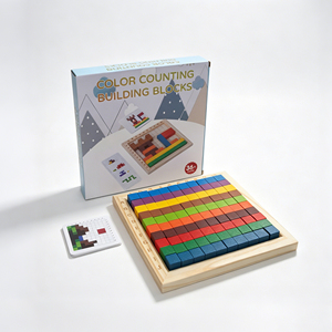 Juguetes Educativos Montessori de Madera para Niños, Rompecabezas 3D Combinable, Bloques de Construcción Creativos DIY, Rompecabezas Temprano - Product Image 1