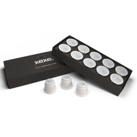 Boîte d'emballage pour capsules de café en carton rigide avec logo personnalisé, recyclable, pour usage alimentaire