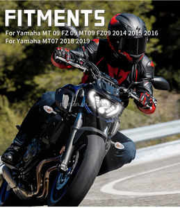 Faro LED de motocicleta Emark para Yam-aha, accesorios de faros LED para MT <span class=keywords><strong>09</strong></span> <span class=keywords><strong>FZ</strong></span> <span class=keywords><strong>09</strong></span>, años 2014 a 2016, de la serie Yam-Aha, para el año- - Product Image 6