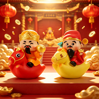 Nouvelle figurine Caishen en résine, boîte mystère du Dieu de la Richesse, déesse chinoise de la fortune à cheval, déesse porte-bonheur de l'argent, décoration de bureau, cadeau