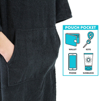 Grand Microfibre À Capuchon Plage Changement Robe OEM Pas Cher Handdoek Surf Serviette Poncho