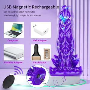 Vibrateur réaliste de grande taille, très populaire, 10 fréquences de vibration, silicone liquide, télécommande sans fil, jouets sexuels pour adultes - Product Image 6