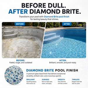 Finition de <span class=keywords><strong>piscine</strong></span> alternative Pebble Tec, plâtre de <span class=keywords><strong>piscine</strong></span> à billes de verre avec une meilleure douceur et brillance, système à agrégats apparents - Product Image 3