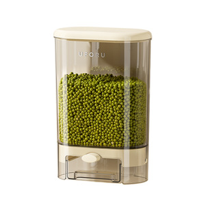 ภาชนะเก็บธัญพืชแบบติดผนังยูโฟรู ทรงกระบอก ปิดผนึกด้วยฝาเปิด-ปิด สำหรับเก็บอาหารในครัว - Product Image 4