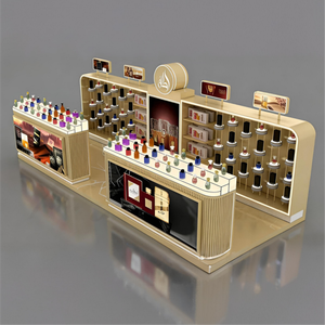 Kiosco de Perfumes de Lujo |   Stand de Exhibición de Fragancias Personalizado para Centros Comerciales |   Mostrador de Venta Minorista con Iluminación LED |   Diseño y Fabricación Llave en Mano de Servicio Integral | - Product Image 2