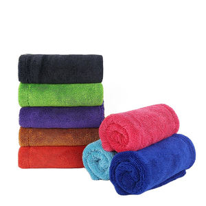 Serviette de séchage sans rayures voiture 1200gsm 1300 Gsm détaillant microfibre voitures camions serviettes de séchage 1200Gsm voiture serviette microfibre gris - Product Image 1